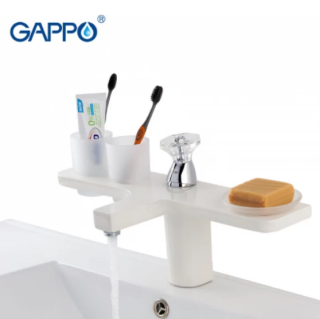 Смеситель для раковины Gappo G1096-8 белый